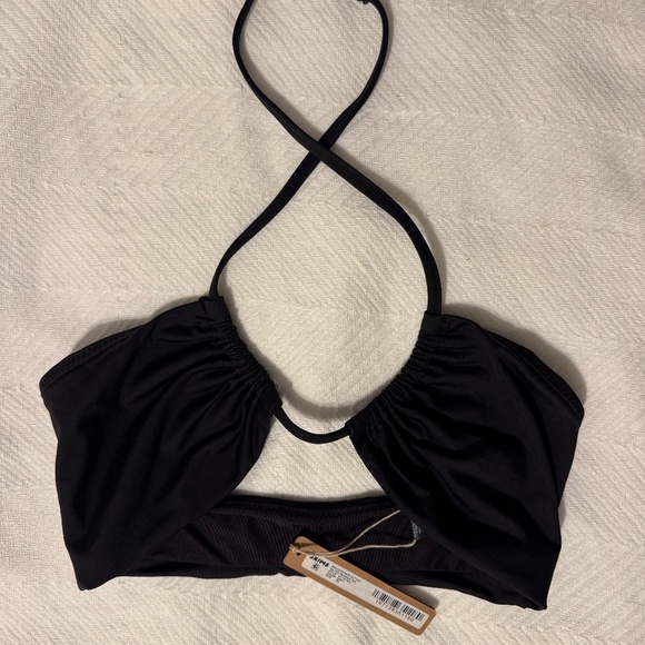 SWIMS SIGNATURE SWIM HALTER BIKINI TOP- Onyx - Picture 5 of 8